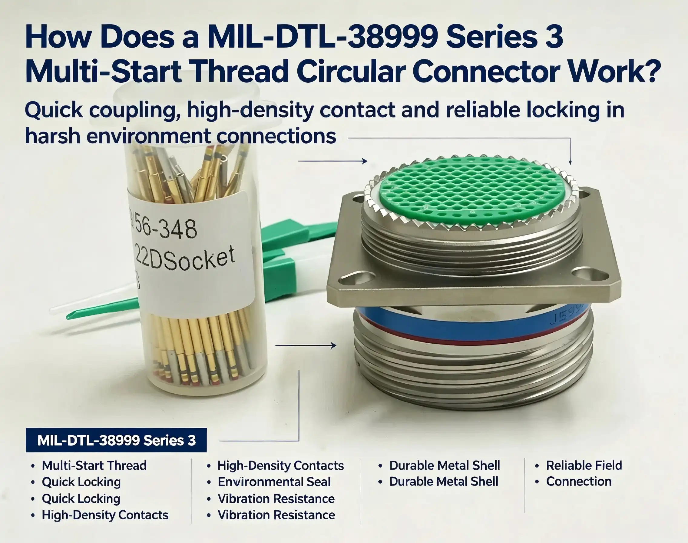 How Does a MIL-DTL-38999 Series 3 Multi-Start Thread Circular Connector Work?